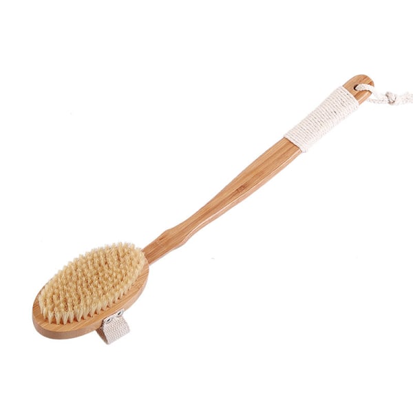 Dry Body Brush Tillbaka Badborste med Natural Bristles Duschborste