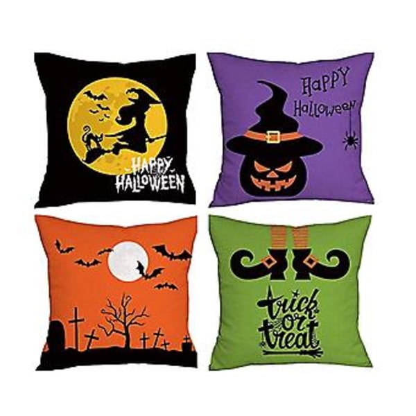 Halloween Dekor 8 st Halloween Kuddfodral Dekor Kuddfodral Soffa Midja Kastkuddfodral