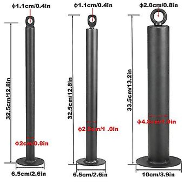 Lastpinne med remskivesystem Pulldown Pin Pulldown-fäste för hemgarage Gym Fitness (2,0 cm)