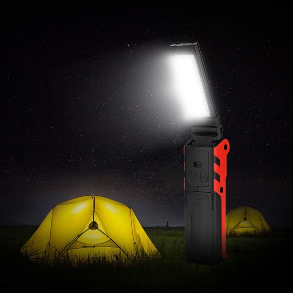 3 Arbetslampor USB Laddningsbara COB Lampa Ficklampa LED Ficklampa Inspe*