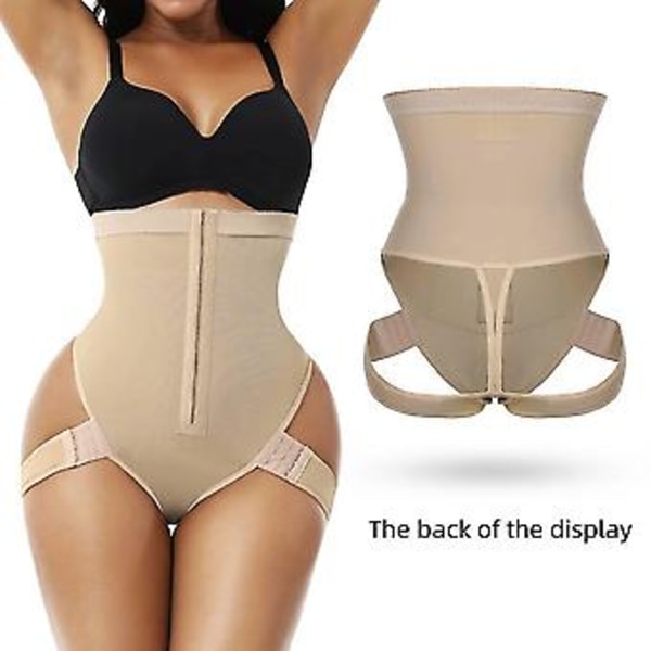 Cuff Tummy Trainer Femme Exceptional Shapewear 2-i-1 Högmidjehöjande Byxor (2XL Aprikos)