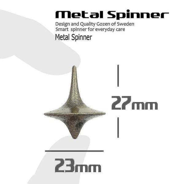 Metall Snurrtopp Leksaker För Barn Vuxen Stressreducerande Gyroskop O*