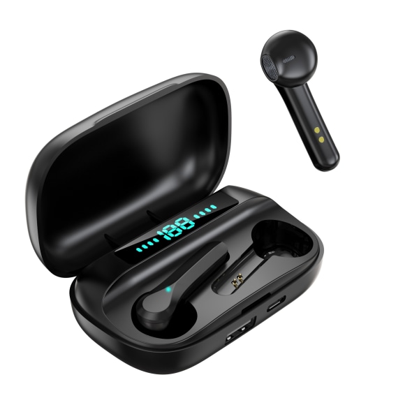 New Edition Bluetooth 5.0 hörlurar, trådlösa hörlurar med HiFi