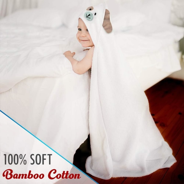 Baby handduk organisk bambu bomull, superabsorberande, för pojke