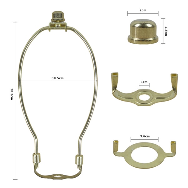 Bordslampa Ram DIY Golvlampa Fäste Kreativ Lampskärm Tillbehör