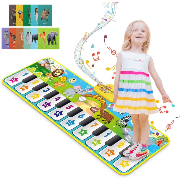 Baby Music Pad med 42 musikljud, Kids Floor Piano Keyboard Da
