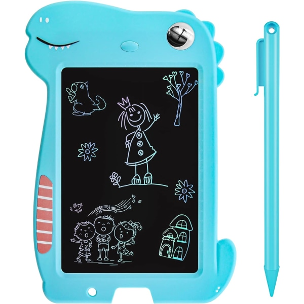 10-tums LCD-ritplatta för barn, ritplatta med penna, en-klickslås och raderingsfunktion, lämplig för barn att rita, lära sig och skriva