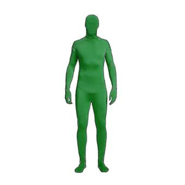 Helkropp Unisex Spandex Stretch Vuxen Dräkt Zentai Försvinnande Man Body Suit Wigslar 190CM Grön