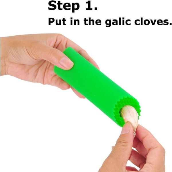 Garlic Peeler Skin Remover Roller Keeper, Lätt snabbt att skala Gar