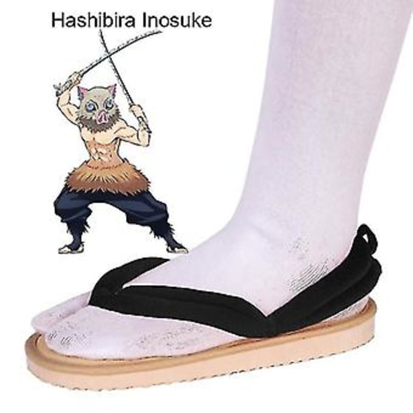 Heta Anime Demon Slayer Kimetsu No Yaiba Cosplay Tillbehör Kamado Nezuko Cosplay Träskor Kimono Flip-flops Geta Tofflor Skor 39 7