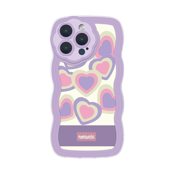Kompatibel iPhone 13 promaxfodral med Cute Love Heart Soft TPU Pro