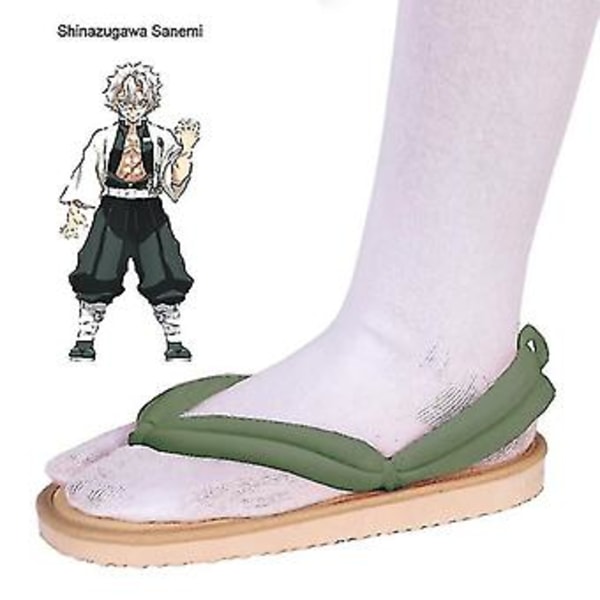 Heta Anime Demon Slayer Kimetsu No Yaiba Cosplay Tillbehör Kamado Nezuko Cosplay Träskor Kimono Flip-flops Geta Tofflor Skor 42 9