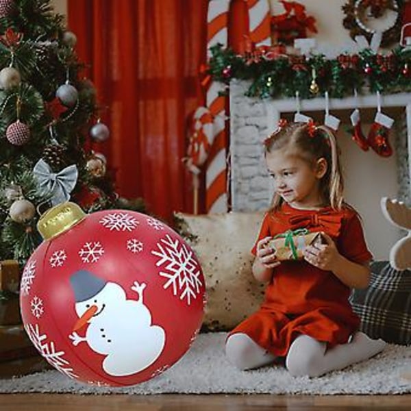 Julbelysning Utomhus Juluppblåsbar Dekorerad Boll Jätte Juluppblåsbar Boll Julgransdekorationer