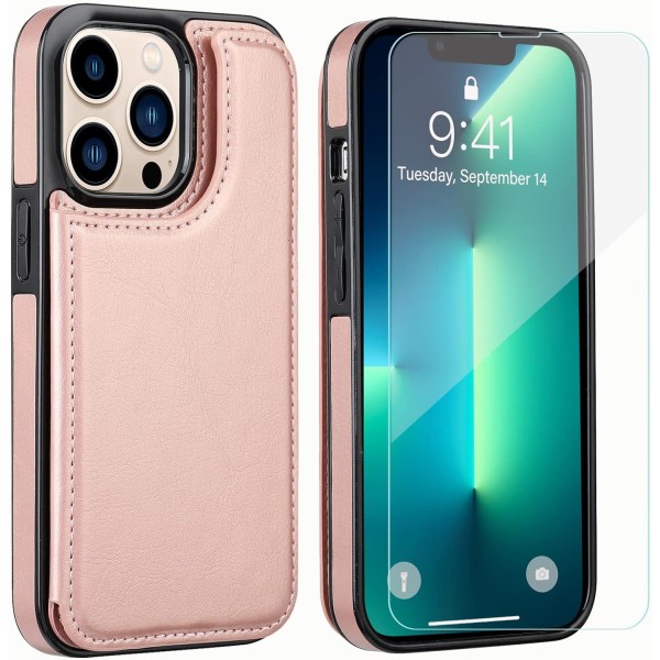 Case kompatibelt med iPhone 13, tunt case med korthållare