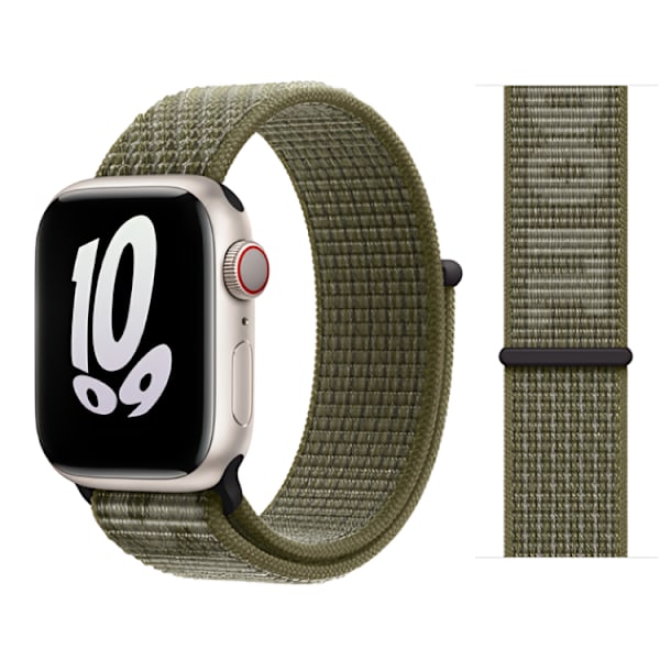 "Just Do It" Nylonloop Apple Watch - Grön - 38/40/41 mm grön one size