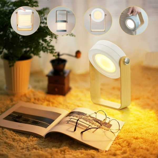 Dimbar Touch Light Sänglampa, Bärbara Sänglampor för Safe Night Light Bärbar Nattduksbord Sänglampa