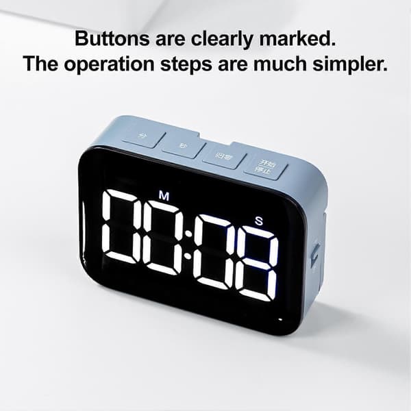 Justerbar Studietimer – Klart Display & Langtidsholdbart Batteri – til Tidsstyring Blue