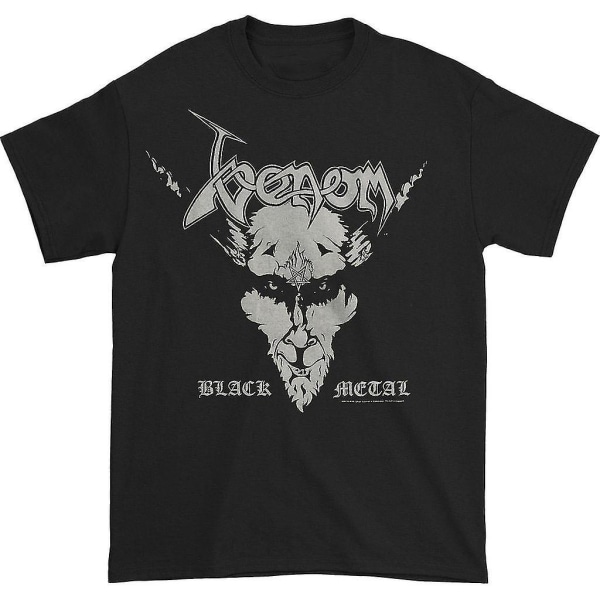 Venom Black Metal/besittet Lyrics T-skjorte XL