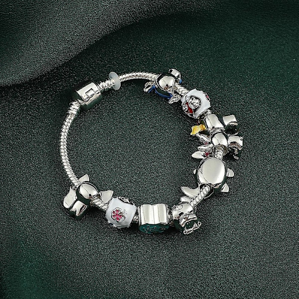 Tegneserie Stitch Armbånd Charm Perler Armbånd Børn Piger Smykker Gave 17cm