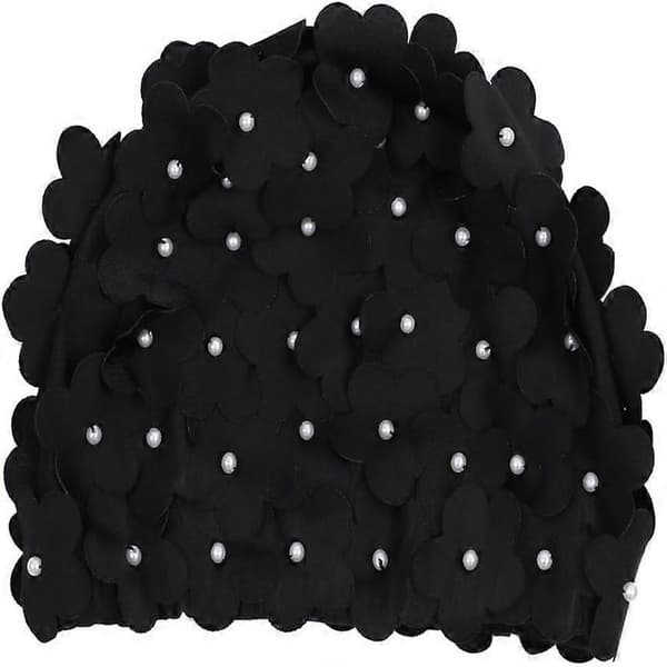 Blommig Badmössa Kvinnor Blomma Badmössa Dam Mode Badhatt Super Stretch Badmössa Elastisk Duschmössa