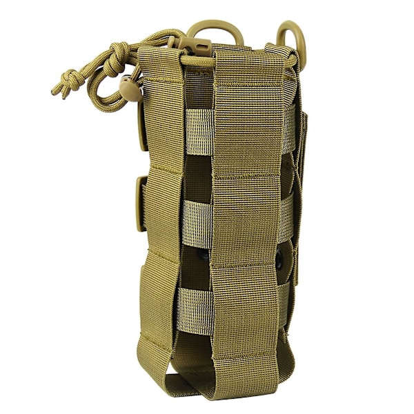 Tactic Dragkedja Molle Vattenflaskhållare Väska Vattenflaska Väska Bärväska Brown
