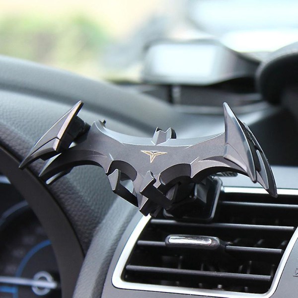 Bat-formet Gravity Buckle Type Biltelefonholder Luftudtag Navigationsstøtte