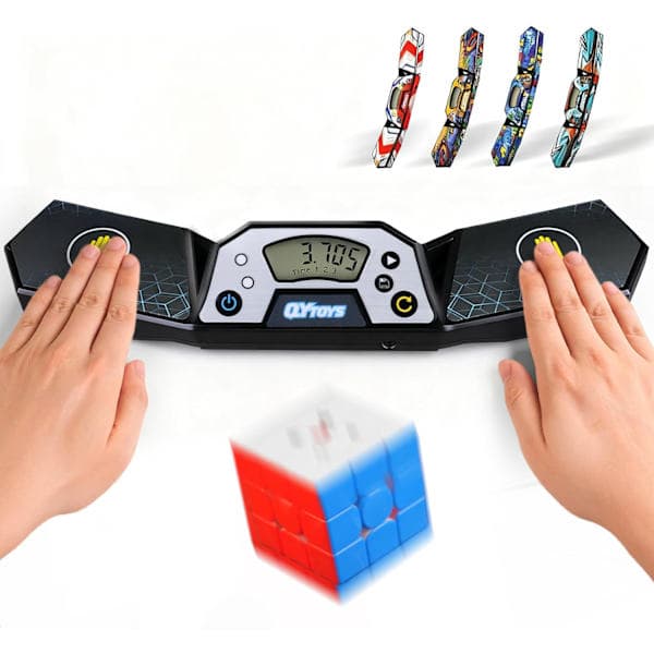Profesjonell Speed Cube Timer, Berøringskontroll Timer med Display, Cube Race Stack Konkurranse en Fantastisk Gave for Gutter og Jenter