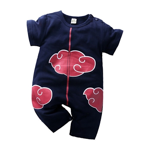 Anime Vegeta Akatsuki Baby Jumpsuit Andningsbar Nyfödd Kläder Klätterkläder Spädbarn Cosplay Sommar ED0505 size 90