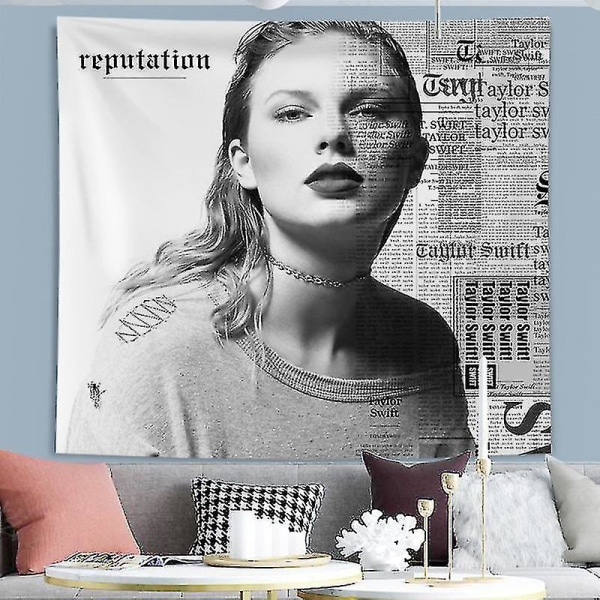 Taylor Swift kunstplakat Tapestry-dekorationsplakat til soveværelset 150cmx150cm