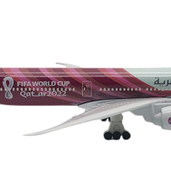 Alloy Diecast Lentokonemalli Lentokonemalli Alloy Qatar 777 Passenger Fq