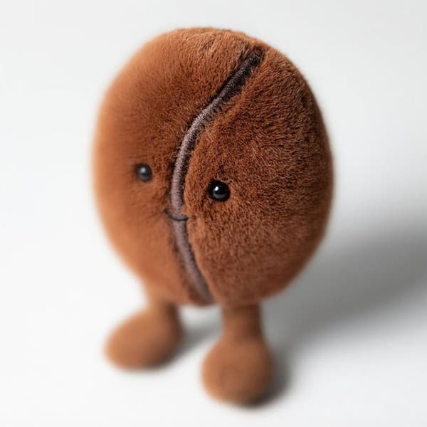 Jellycat 13 cm Amuseables Kaffebønne blødt legetøj