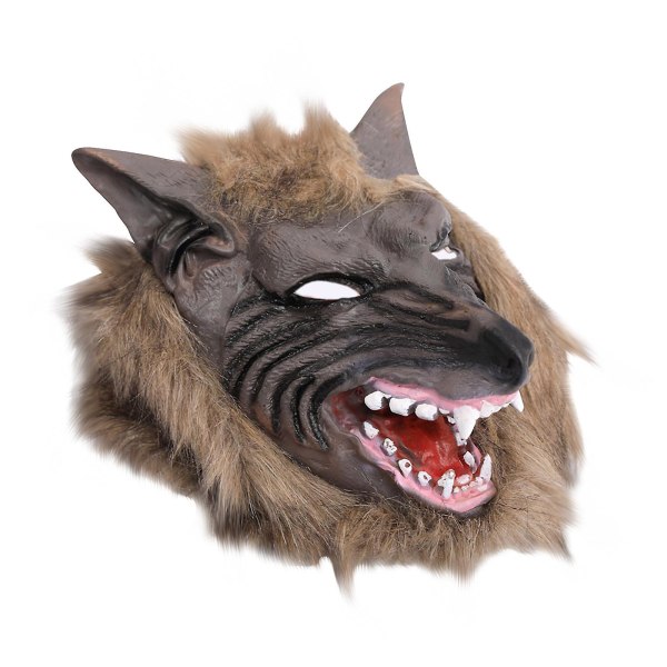 Barnegave Wolf Head Mask for Halloween og Cosplay kostymefest