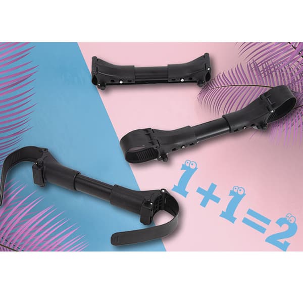 3 Pcs Twin Stroller Connector Universal Joints Triplets Quadruplets Infant Stroller Secure Straps Adjustable Link Hook