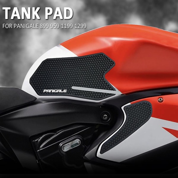 Ny Tank Traction Pad Side Gass Kne Grip Protector Anti Slip Sticker 3m Svart Motorsykkel For Ducati Panigale 899 959 1199 1299