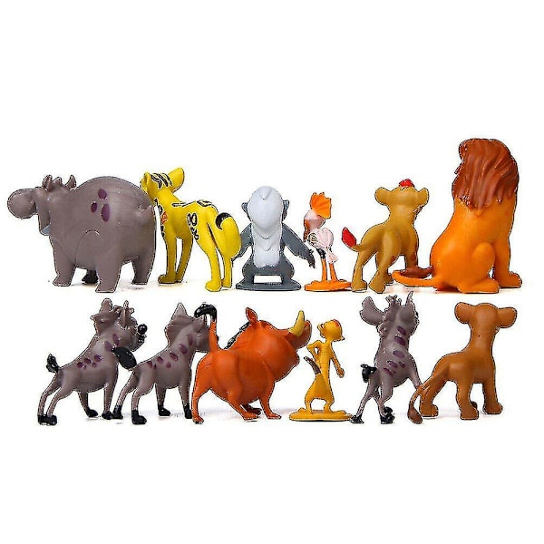 12 st The Lion King Lion Guard Actionfigur Set Simba Kion Timon Pumbaa Dockor Samling Modell Leksaker Barn Present