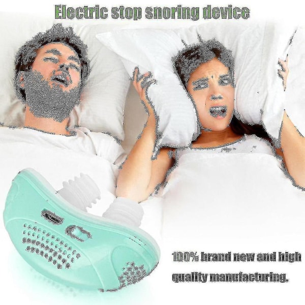 Ny 2023 elektrisk Mini Cpap Noise Anti Snorken Device Søvnapnø Stop Snore Aid Stopper Qxuan