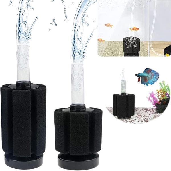 2 stk. akvarium Betta-filter, svampebiokemisk filter