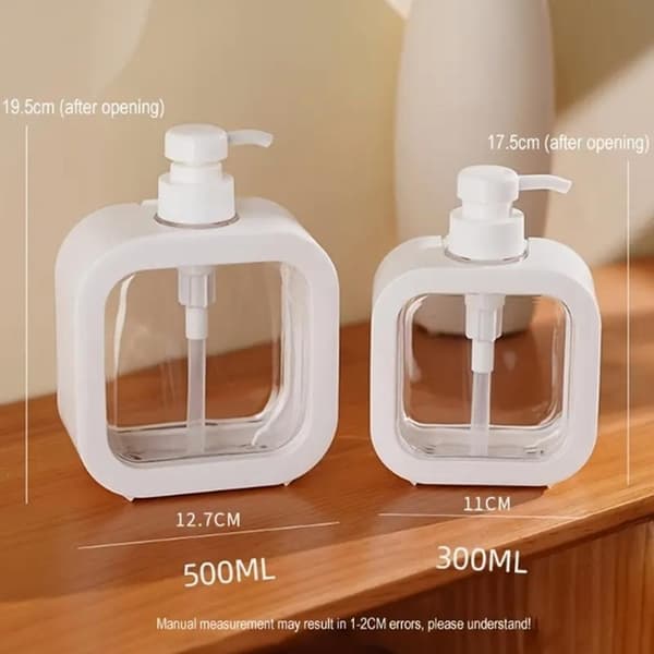 Såpedispenser 300ml 500ml Med Pumpe Liten Oppvaskmiddeldispenser Svart Plast