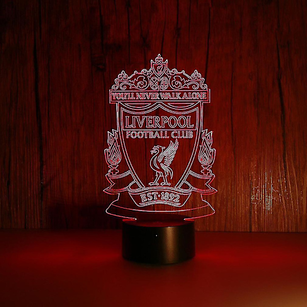 3D Led Night Light Liverpool Football Club Kids Bedroom Nightlight Anime Lamp