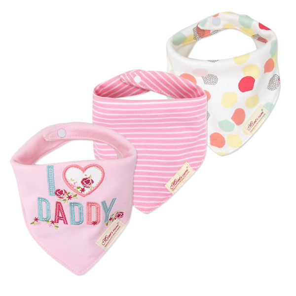 3-pakks Baby Triangle-Smekker Sett Trykte Spyleservietter Spedbarns Fôring Forkle set 5