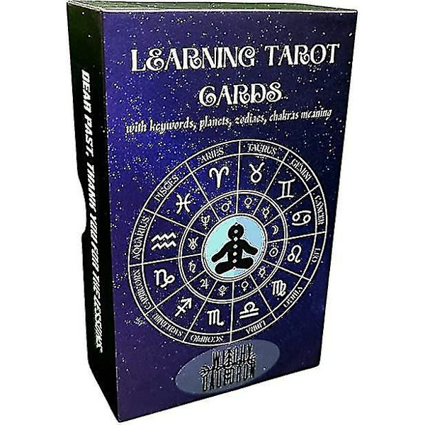 Witchy Cauldron Nybörjartarot, Tarotkort med betydelse, nyckelords-tarotdäck, Learning Tarot, Chakra, Planet, Affirmation, Reversed, Zodiac