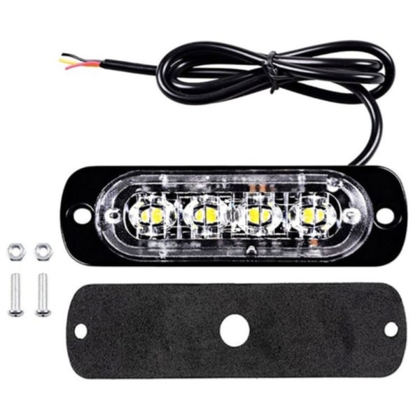4st Strobe blinkande varningslampor RÖDA 4ST 4ST Rött Red 4Pcs-4Pcs