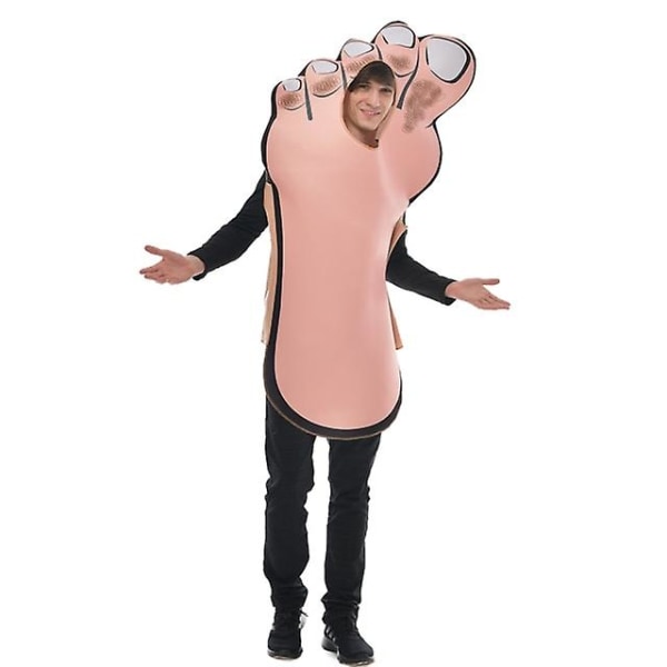 Funny Foot Cosplay Jumpsuits Tunika Halloween-kostym för vuxna män Nolvety Carnival Party Fancy Dress