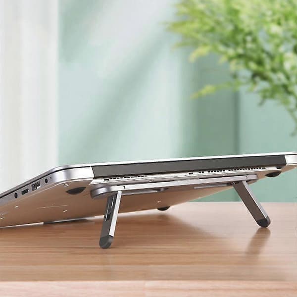 Justerbart hopfällbart laptopstativ i aluminiumlegering med värmeavledning Grey