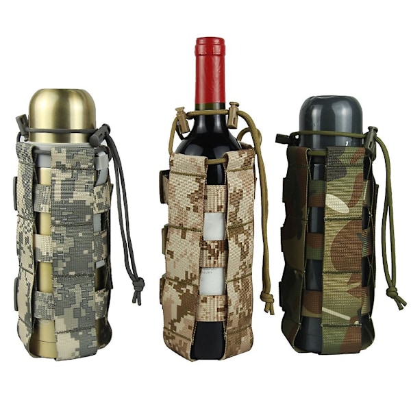 Tactic Dragkedja Molle Vattenflaskhållare Väska Vattenflaska Väska Bärväska Brown