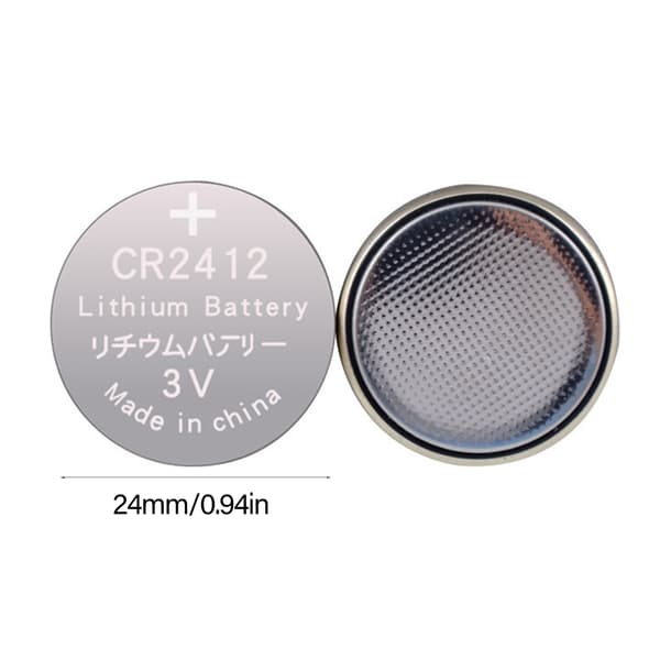 Reliable CR2412 3V Lithium Batteries Perfect For Electronic Devices Car Keys