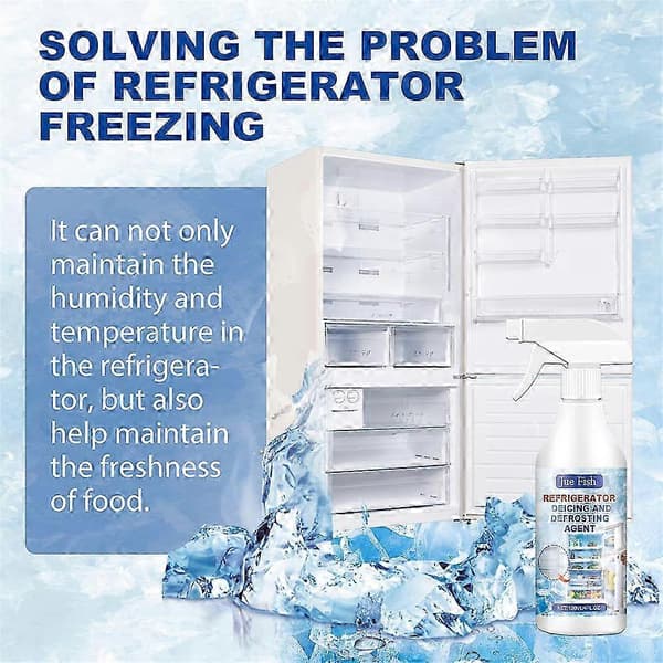 Defrosting spray for refrigerator and freezer, 120 ml refrigerator defrosting spray 1pc