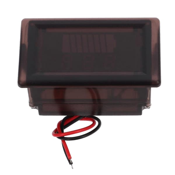 Batterispenningsmåler for batterispenningsdisplaymonitor 12-60V i svart
