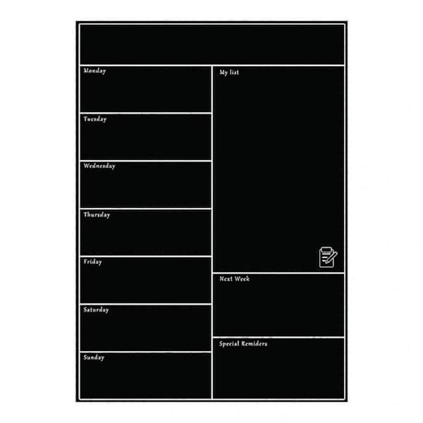 Magnetisk whiteboard til køleskab, blød whiteboard, mobil ugeplanlægger