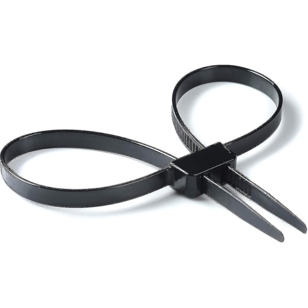 10 Pack Heavy Duty Strong Nylon Double Locking Cable Ties Black 113kg Tensile Strength Length: 69cm Tw